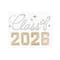 Gold & Silver Class of 2026 Graduation Cap Bling Stickers by Recollections™